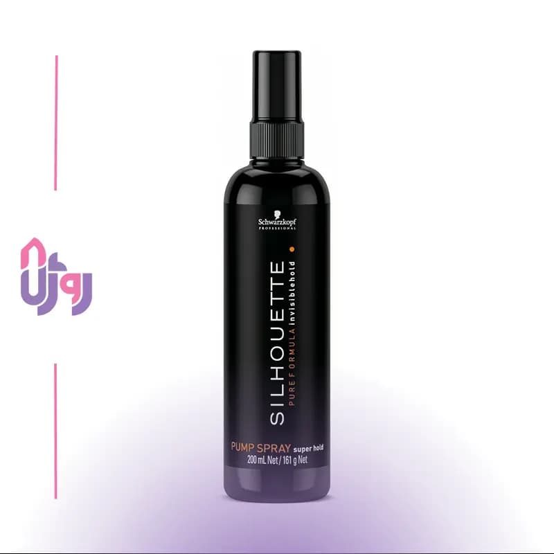 اسپری حالت دهنده مو شوارتسکف پروفشنال Schwarzkopf Professional مدل اسپری پمپی سیلوئت فوق‌قوی Silhouette Pump Spray Super Hold حجم 200ml
