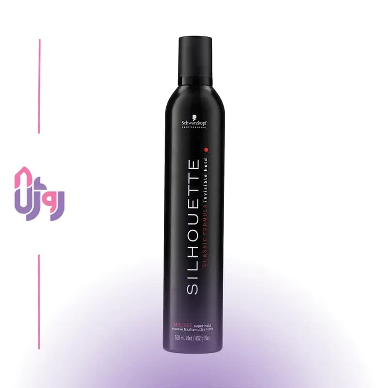 حالت دهنده مو شوارتسکف پروفشنال Schwarzkopf Professional مدل موس مو سیلوئت فوق‌قوی Silhouette Mousse Super Hold حجم 500 میلی‌لیتر