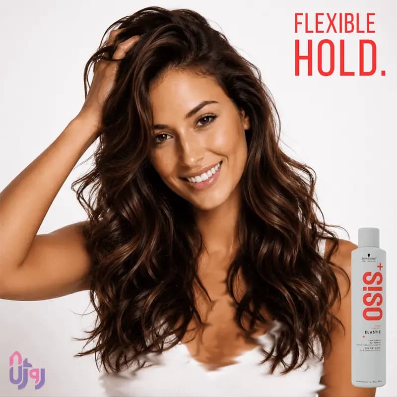 اسپری مو شوارتسکف پروفشنال Schwarzkopf Professional مدل فیکس متوسط مو OSiS+ Elastic Medium Hold Hairspray حجم 500 میلی‌لیتر — تصویر ۸