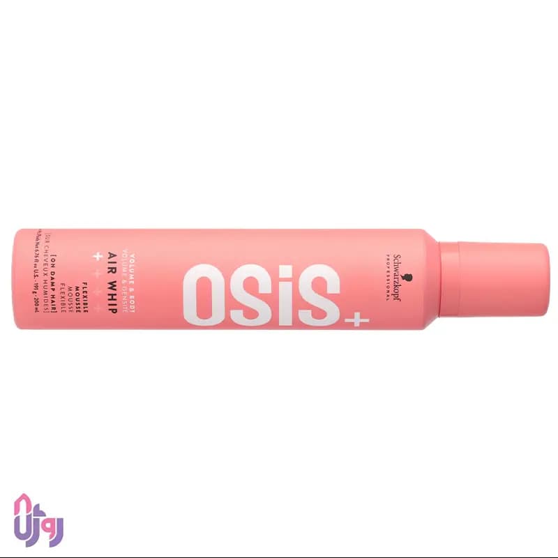 حالت‌دهنده مو شوارتسکف پروفشنال Schwarzkopf Professional مدل موس حجم‌دهنده مو اوسیس OSiS+ Air Whip Flexible Mousse حجم 200 میلی‌لیتر — تصویر ۲