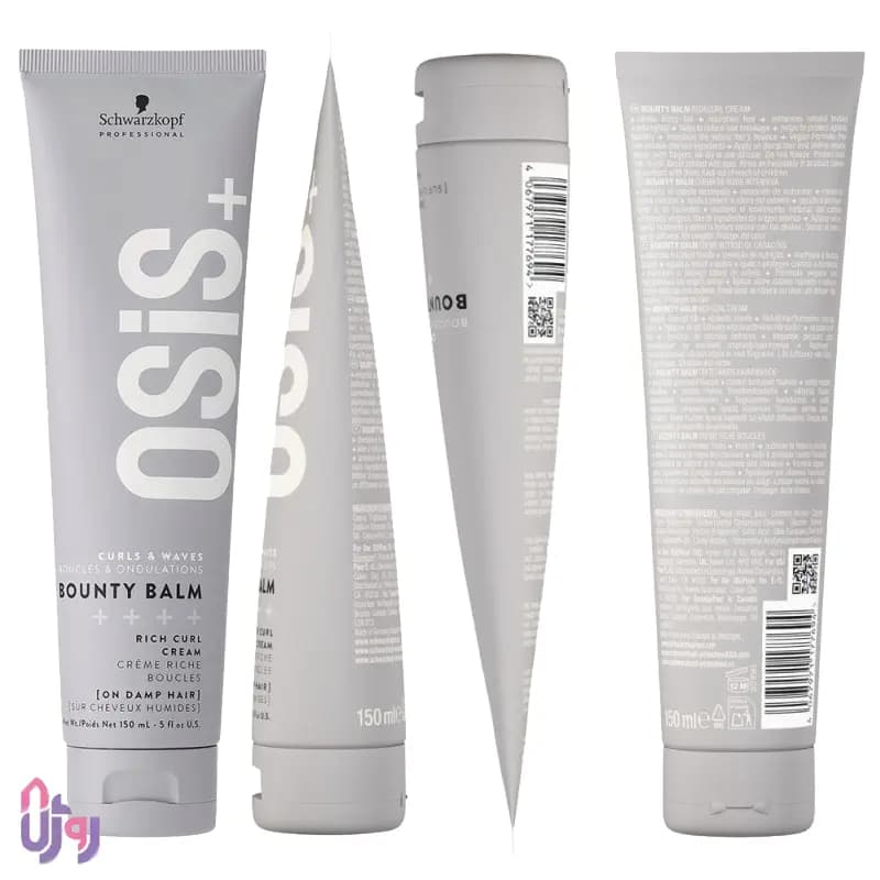 کرم حالت دهنده موی فر شوارتسکف پروفشنال Schwarzkopf Professional مدل ضد وز OSiS+ Bounty Balm Rich Curl Cream حجم 150 میلیلیتر — تصویر ۵