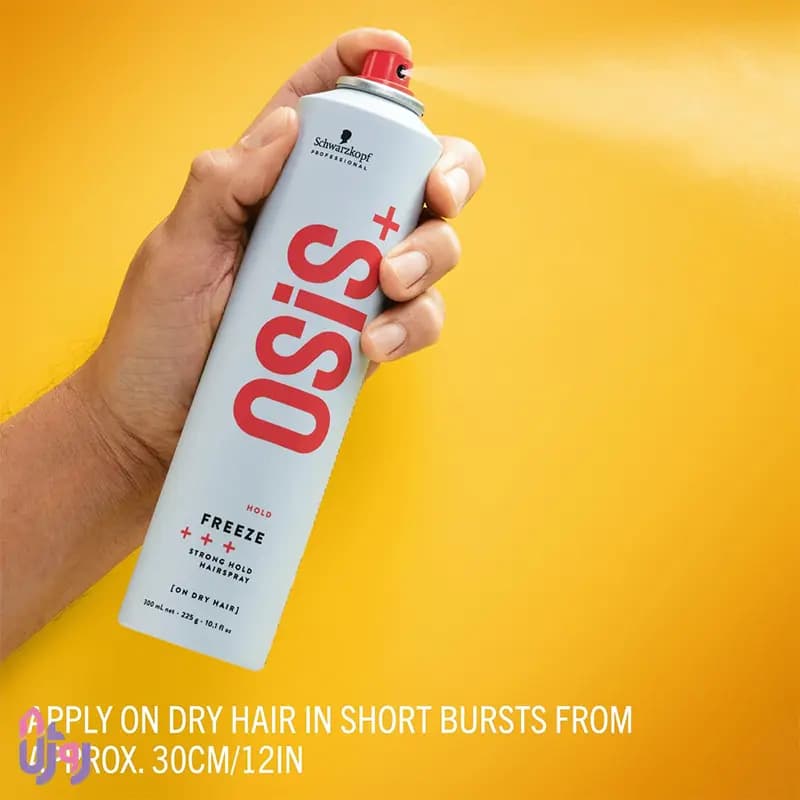 اسپری فیکس قوی مو شوارتسکف پروفشنال Schwarzkopf Professional مدل تافت مو اوسیس فریز OSiS+ Freeze Strong Hold Hairspray حجم 300 میلی‌لیتر — تصویر ۷
