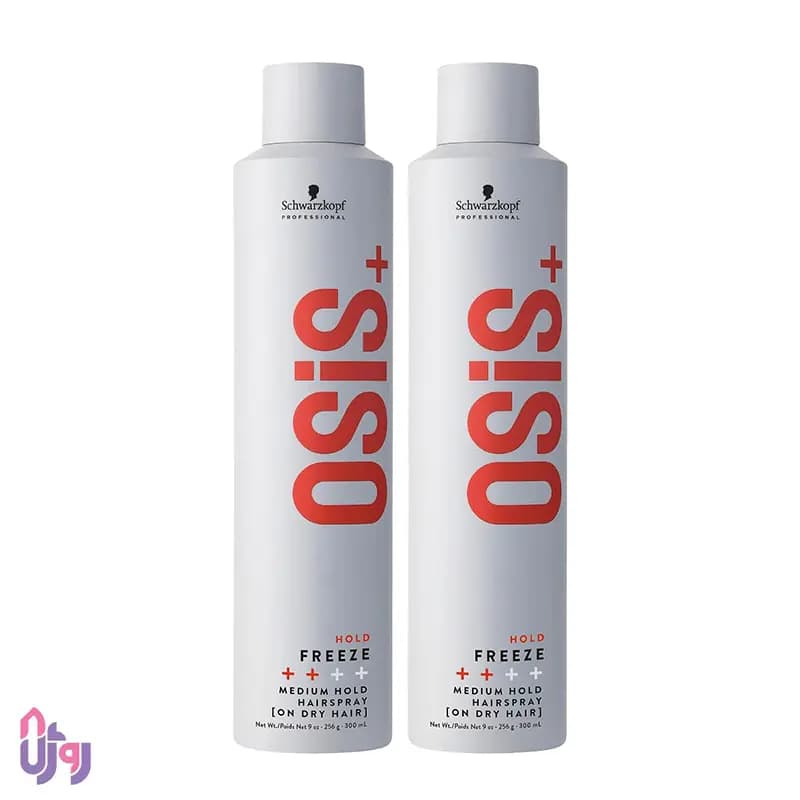 اسپری فیکس قوی مو شوارتسکف پروفشنال Schwarzkopf Professional مدل تافت مو اوسیس فریز OSiS+ Freeze Strong Hold Hairspray حجم 300 میلی‌لیتر — تصویر ۴