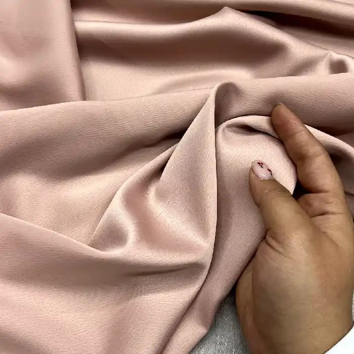 پارچه ساتن زارا رنگ کالباسی