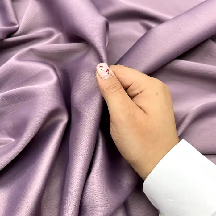پارچه ساتن زارا رنگ بنفش