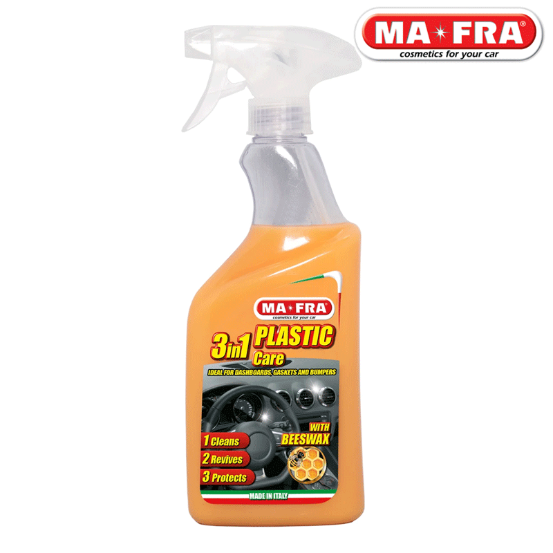 اسپری واکس و محافظ داشبورد مفرا مدل Plastiche 3 in 1