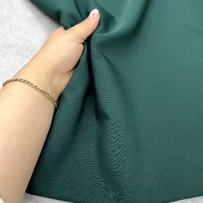 کرپ کالیفرنیا رنگ سبز زمردی — تصویر ۲