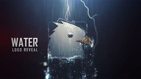 دانلود پروژه آماده افتر افکت – لوگو موشن با آب Water Logo Reveal