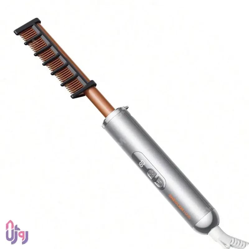 شانه حرارتی صاف کننده مو شیگلم SHEGLAM مدل ضد سوختگی Anti-Burn Hot Comb — تصویر ۲