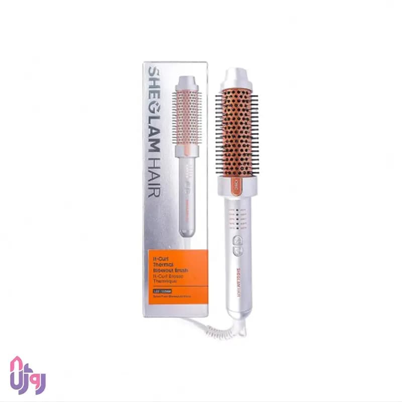 برس حرارتی حالت‌دهنده مو شیگلم هیر SHEGLAM مدل It-Curl Thermal Blowout Brush سایز 32 میلی‌متر — تصویر ۳