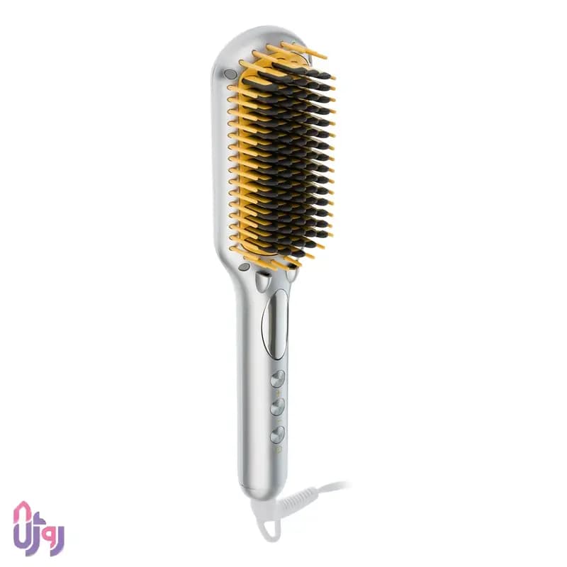 برس حرارتی صاف کننده مو شیگلم هیر SHEGLAM مدل Sleek Chic Triple Grip Straightening Brush — تصویر ۳
