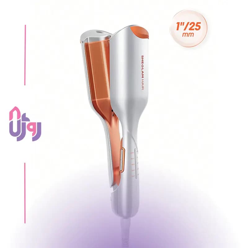 دستگاه ویو ساحلی مو شیگلم هیر SHEGLAM مدل Beach Babe Hair Waver سایز 25 میلی‌متر