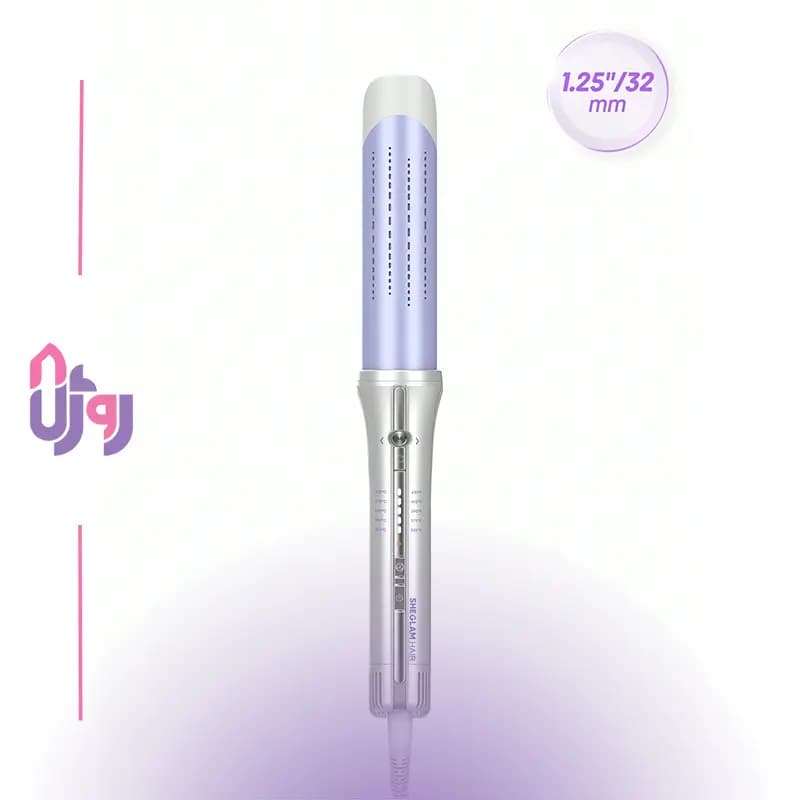 فرکننده مو شیگلم هیر SHEGLAM مدل کرلی ایرفلو استایلر پرو One Touch Airflow Styler Pro سایز 32 میلیمتر