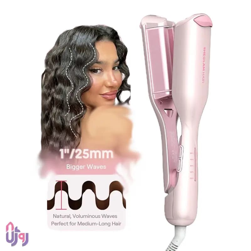 دستگاه ویو کننده مو ساحلی شیگلم هیر SHEGLAM مدل Cupid’s Charm Beach Babe Hair Waver سایز 25 میلی‌متر — تصویر ۳