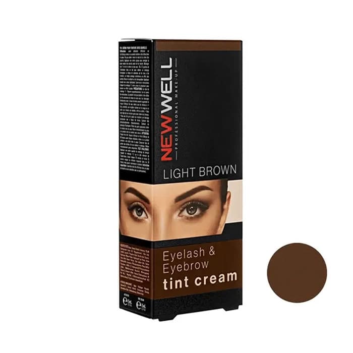 کیت رنگ مژه و ابرو نیوول – رنگ قهوه ای روشن LIGHT BROWN