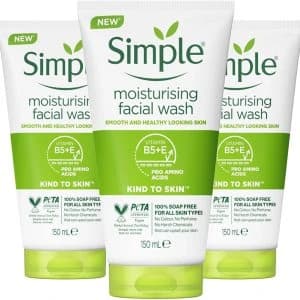 ژل شستشو سیمپل Simple مرطوب کننده مدل Moisturising انواع پوست حساس 150 میل — تصویر ۶