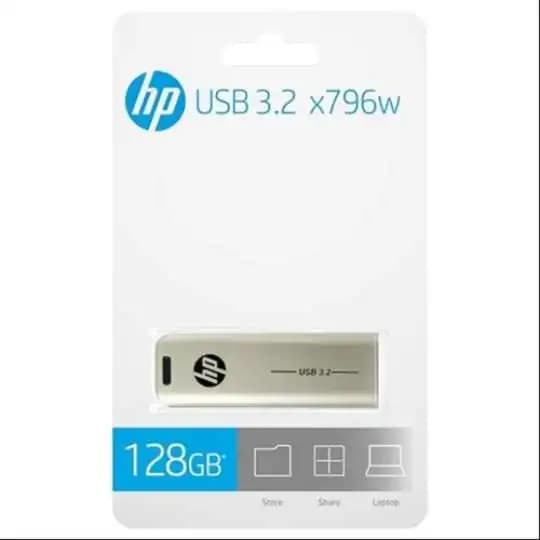 فلش مموری hp مدل X796w رابط USB 3.2 ظرفیت 128 گیگابایت — تصویر ۲