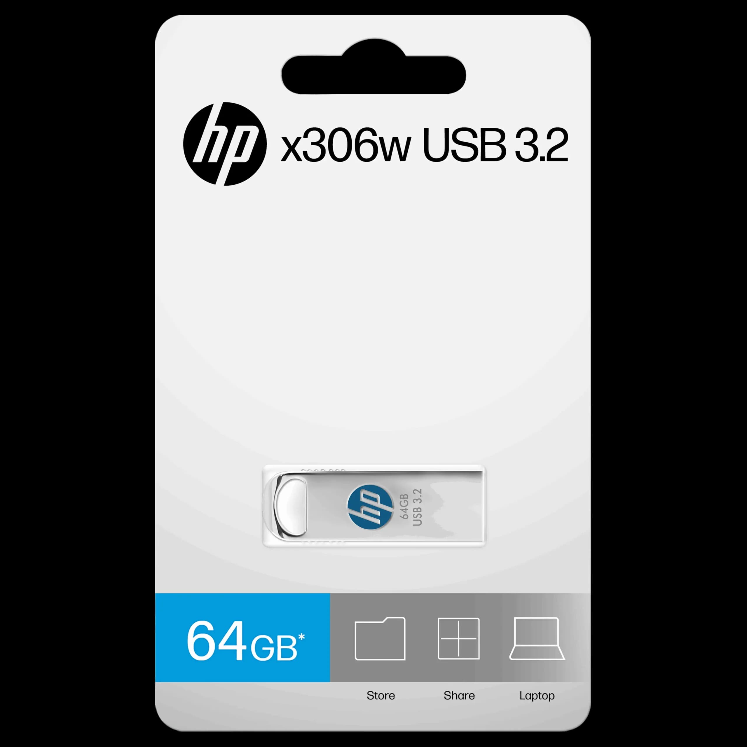 فلش مموری hp مدل X306w رابط USB 3.2 ظرفیت 64 گیگابایت — تصویر ۶