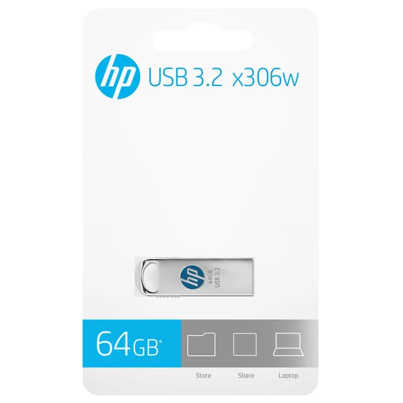 فلش مموری hp مدل X306w رابط USB 3.2 ظرفیت 64 گیگابایت — تصویر ۵