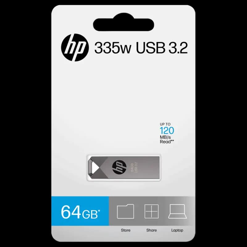فلش مموری hp مدل X335w ظرفیت 64 گیگابایت — تصویر ۴