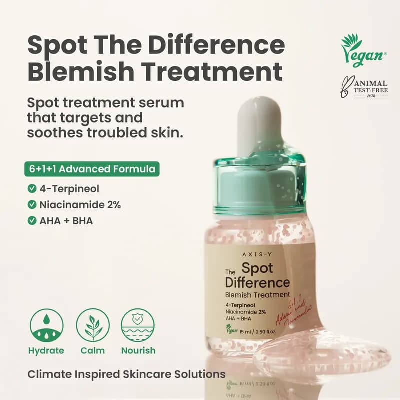 سرم ضد لک و ضد جوش اکسیس وای مدل Spot The Difference Blemish Treatment | حجم 15 میل — تصویر ۳