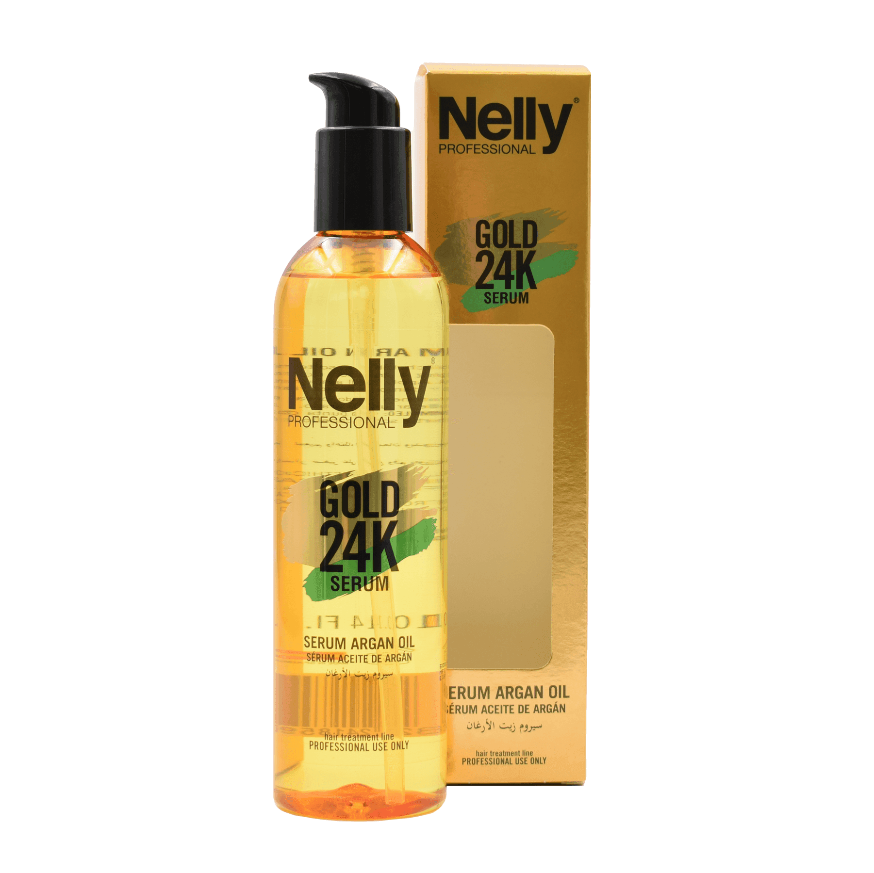 سرم مو روغن آرگان نلی پروفشنال مدل Argan Oil – ترمیم‌کننده و ضد وز مو | حجم 200 / 300 میل — تصویر ۲