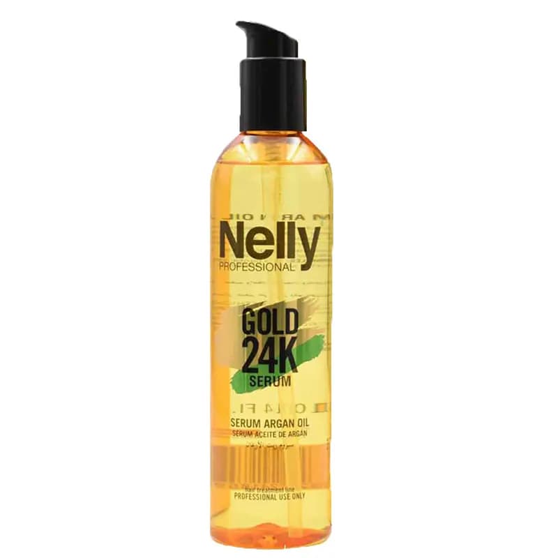 سرم مو روغن آرگان نلی پروفشنال مدل Argan Oil – ترمیم‌کننده و ضد وز مو | حجم 200 / 300 میل — تصویر ۹