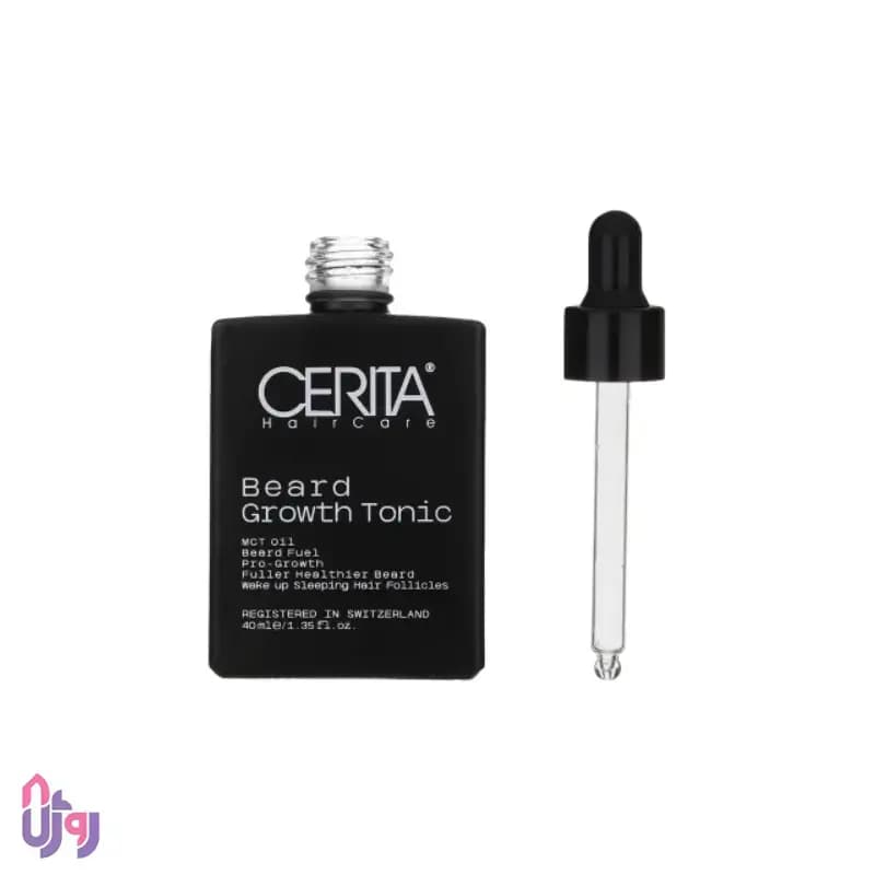 تونیک تقویت رشد ریش سریتا Cerita مدل Beard Growth Tonic حجم 40 میلی‌لیتر — تصویر ۴