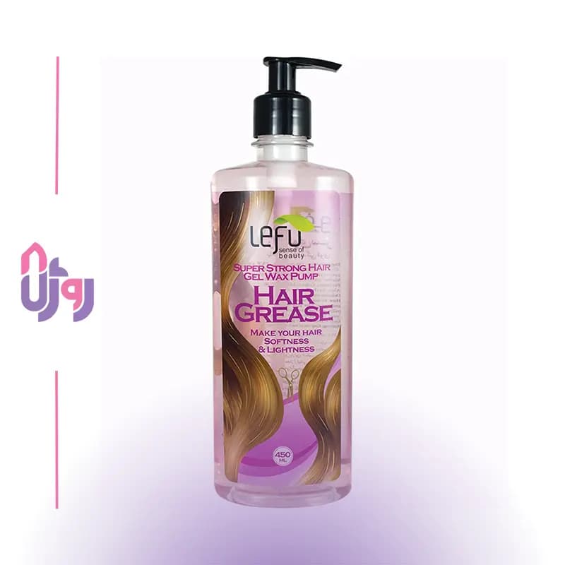 واکس ژل مو لفو LEFU مدل گریس مو پمپی Hair Grease Gel Wax Pump حجم 450 میلی لیتر