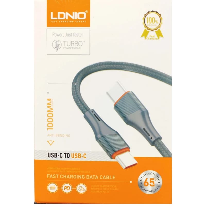 کابل شارژ TYPEC به TYPEC برند LDNIO مدل LC631C