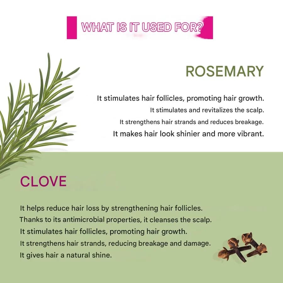 روغن مو ضد ریزش رزماری و میخک اربن کر مدل Rosemary & Clove | حجم 100 میل — تصویر ۴