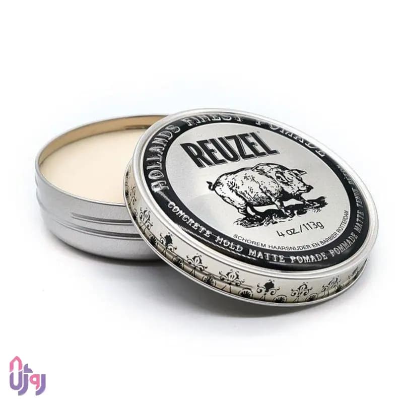 حالت دهنده مو ریزول REUZEL مدل واکس مو کانسرت هلد مات Concrete Hold Matte Pomade حجم 113 گرم — تصویر ۲