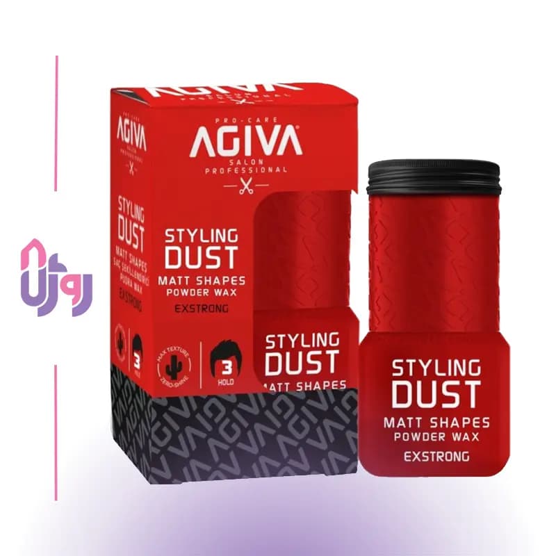 پودر حالت دهنده مو آگیوا AGIVA شماره 03 قرمز مدل ExStrong حجم 20 گرم