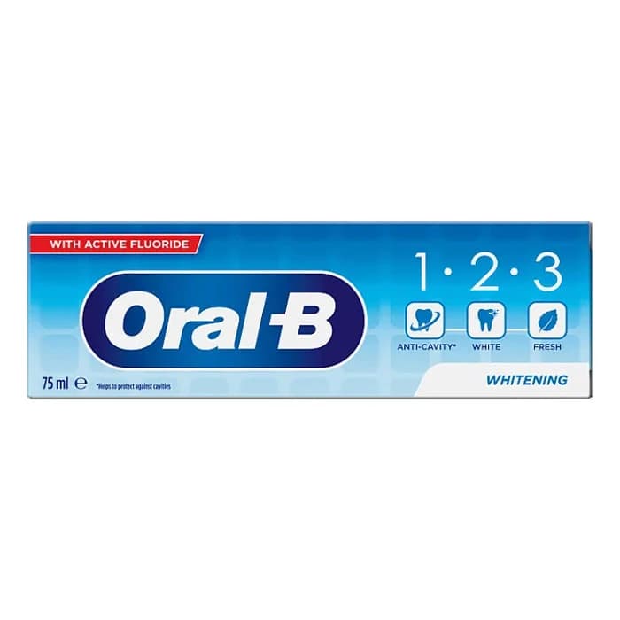 خمیردندان سفید کننده مدل 123 WHITENING اورال بی 75 میل — تصویر ۲