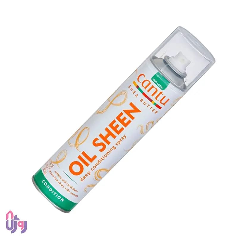 اسپری مو کانتو Cantu مدل نرم کننده عمیق و براق کننده Oil Sheen Deep Conditioning حجم 382 میلی لیتر — تصویر ۲