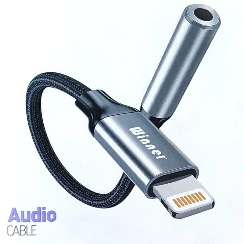 کابل تبدیل لایتنینگ به جک Winner 3.5mm مدل W013 — تصویر ۲