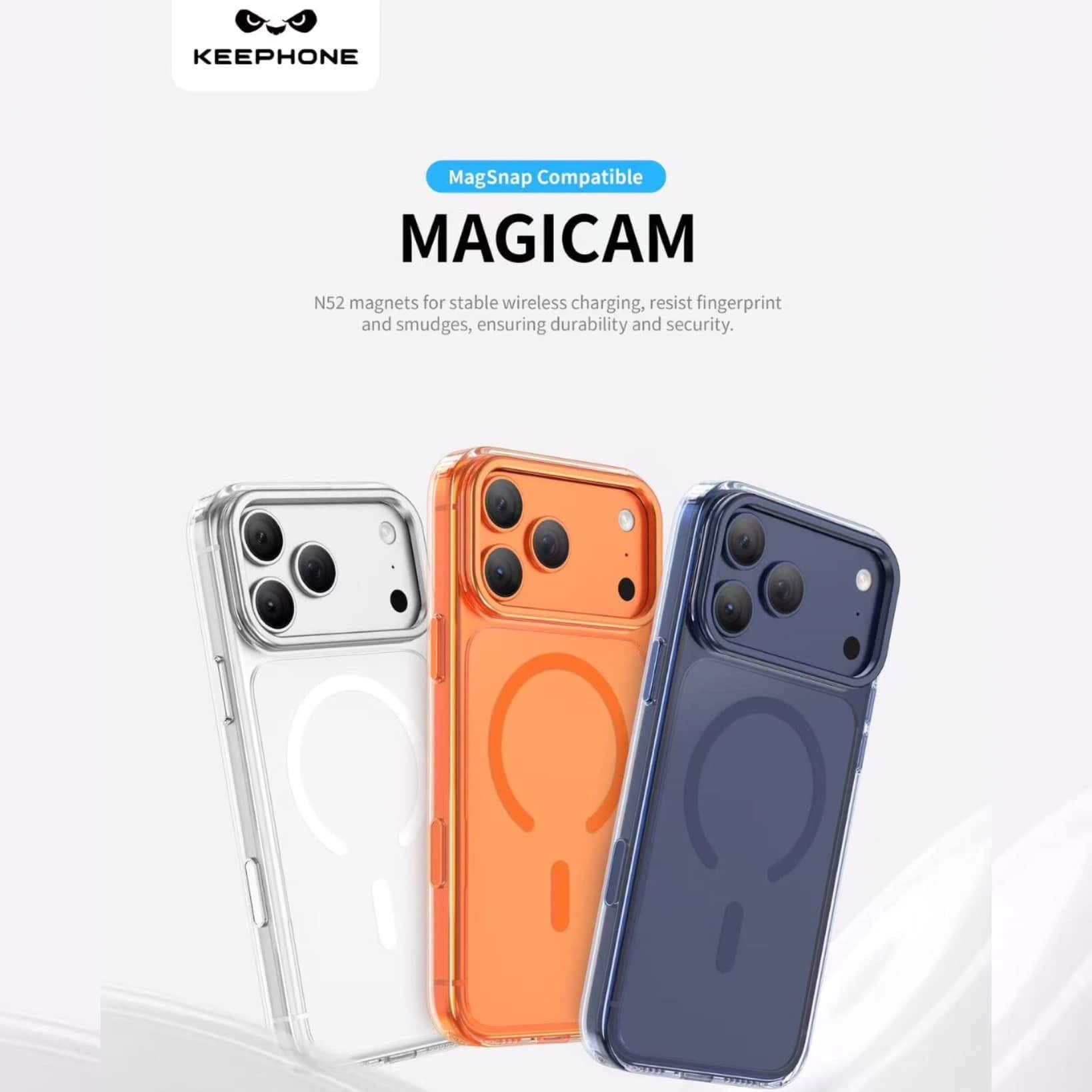 قاب آيفون 17/18 پرومکس برند KEEPPHONE مدل MAGICCAM — تصویر ۲