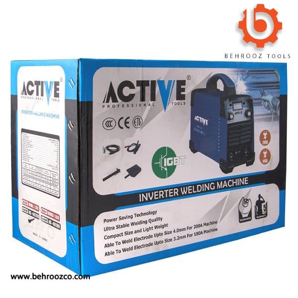دستگاه جوش اینورتر اکتیو تولز مدل AC48200 ظرفیت ۲۰۰ آمپر IGBT — تصویر ۲