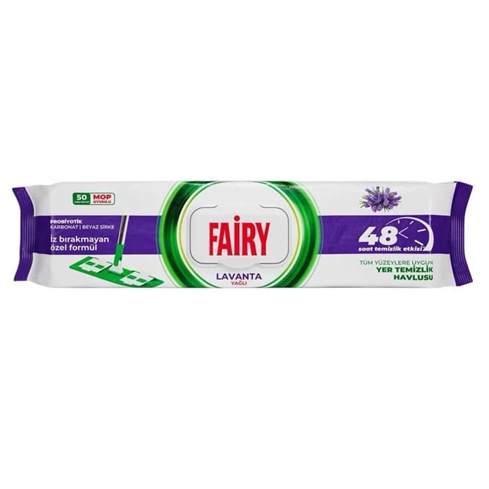 دستمال مرطوب مخصوص تی فیری مدل لاوانتا به تعداد 50 برگ
