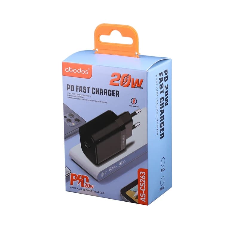 شارژر دیواری 20 وات Abodos مدل AS-CS263 — تصویر ۴