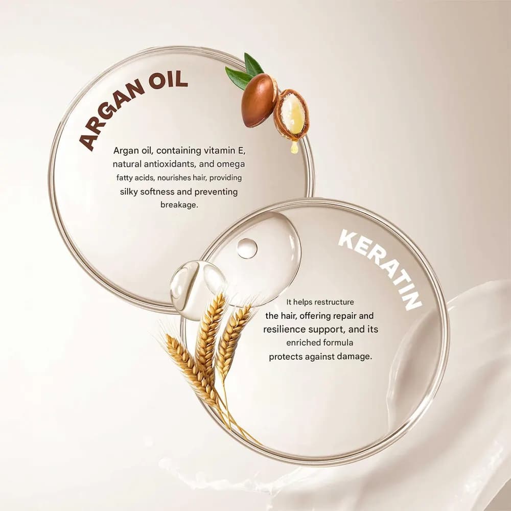 سرم مو روغن آرگان و کراتین اربن کر مدل Argan Oil & Keratin | حجم 75 میل — تصویر ۳