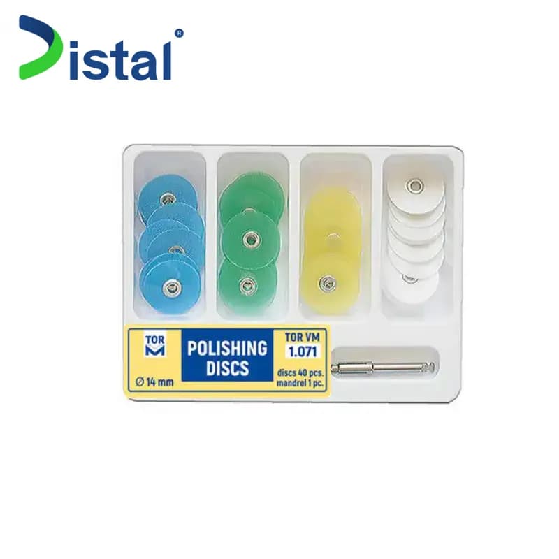 کیت دیسک پرداخت مرکزدار چهار رنگ + ماندرل 40 عددی