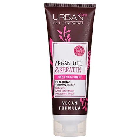 کرم مو ترمیم کننده روغن آرگان و کراتین اربن کر مدل Argan Oil & Keratin | حجم 250 میل — تصویر ۶