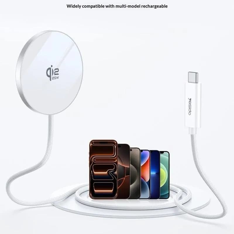 کابل شارژ وايرلس 25 وات برند YESIDO مدل DS41 — تصویر ۵