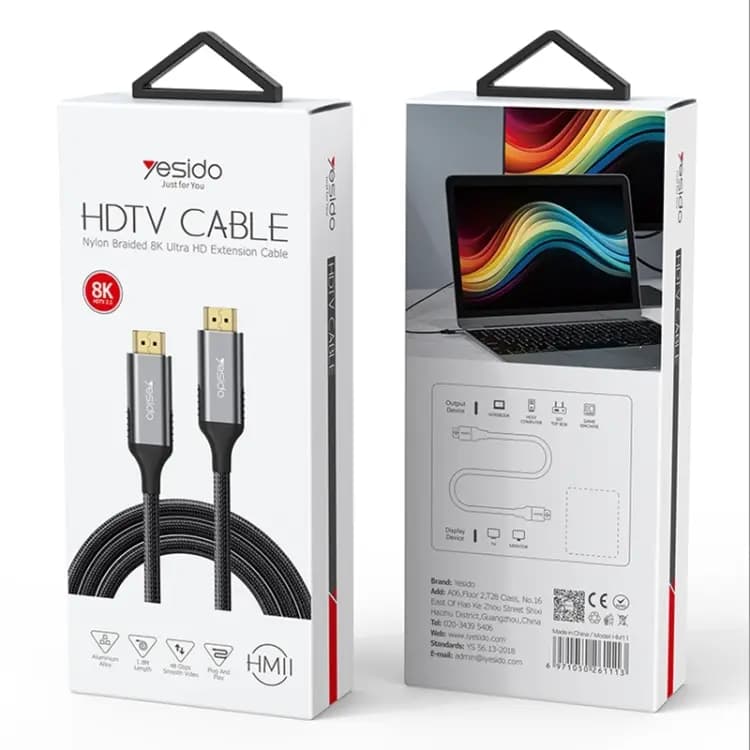 کابل تصوير HDMI برند YESIDO مدل HM11 — تصویر ۳