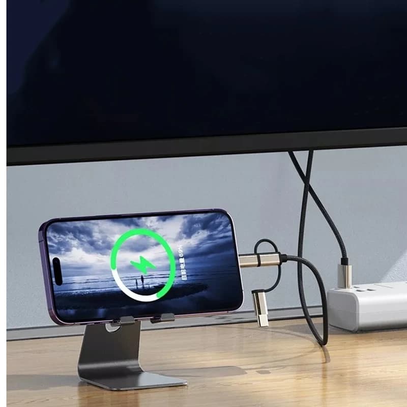 کابل تبديل HDMI به لايتنينگ / microUSB/ USB-C برند YESIDO مدل HM14 — تصویر ۳