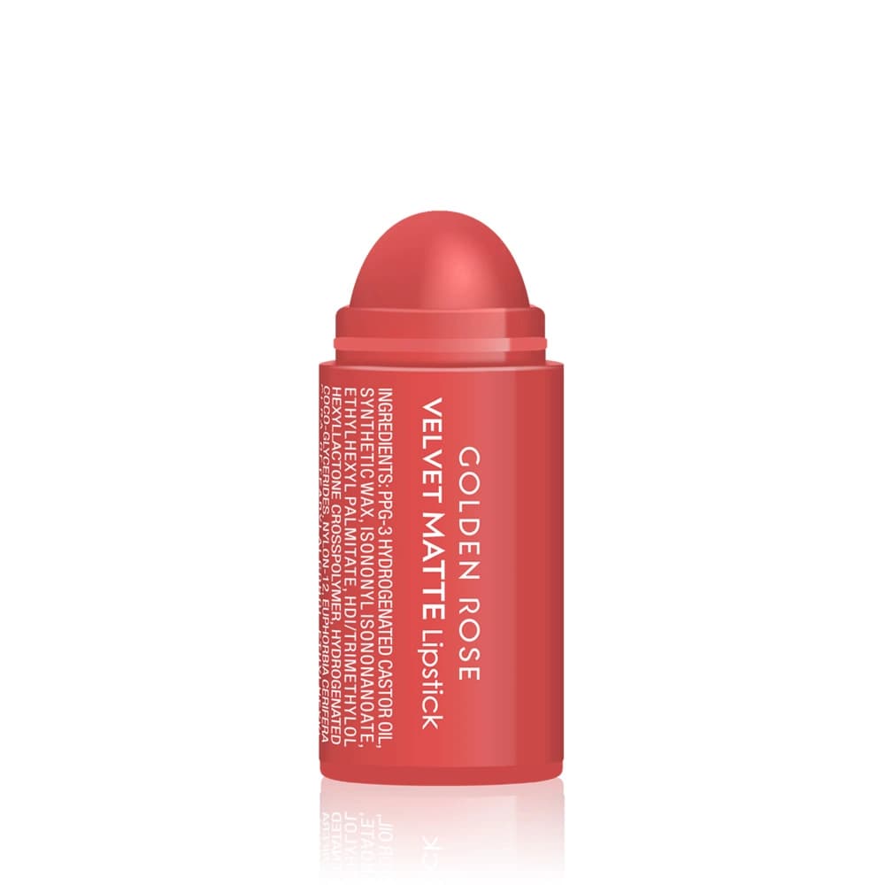 رژ لب مینی مات ولوت گلدن رز مدل Velvet Matte — تصویر ۳