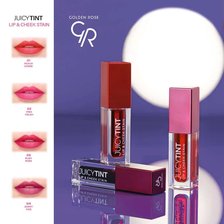 تینت لب و گونه جویسی گلدن رز مدل Juicy Tint — تصویر ۶