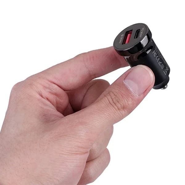 شارژر فندکي 60 وات دو پورت برند YESIDO مدل Y72 به همراه کابل USB-C — تصویر ۳