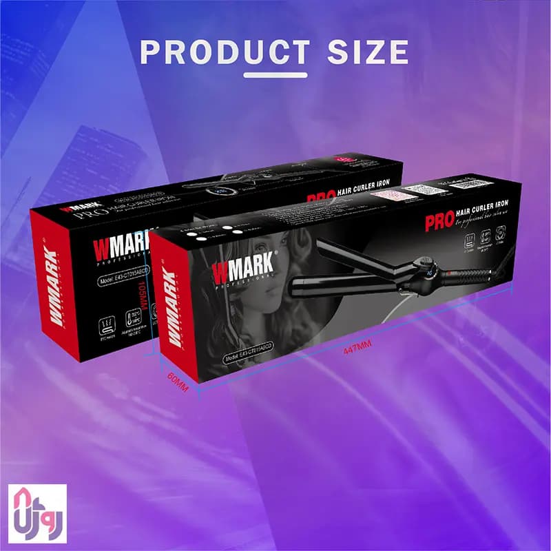 دستگاه فر کننده مو حرفه ای دبلیومارک WMARK مدل E43-CT015C سایز 32 میلی‌متر — تصویر ۶